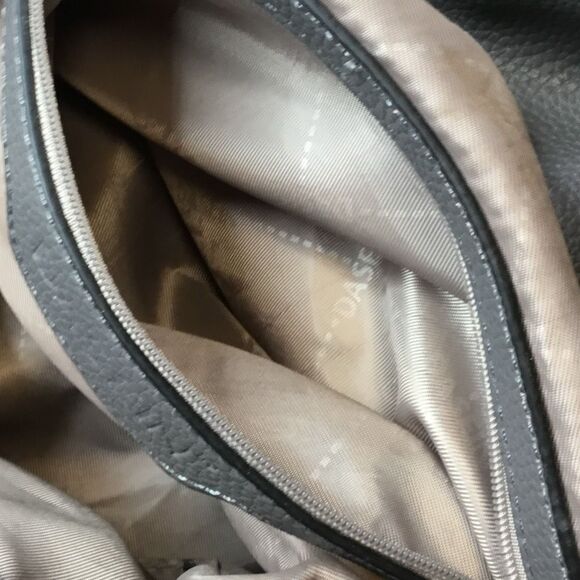 DAESIN Women’s Gray Classic Chain Large Hobo Handbag With Rhinestone Detail - Picture 11 of 12